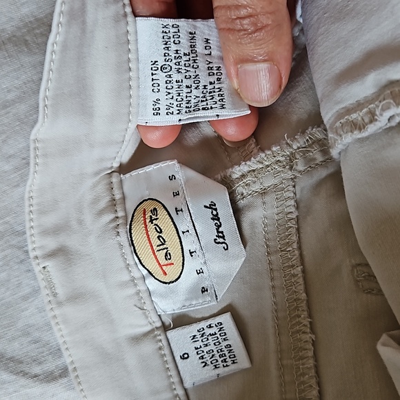Talbots khaki stretch high rise straight leg pants size 6 - Picture 16 of 16